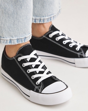 Nelly Chunky Canvas Trainers Wide E Fit