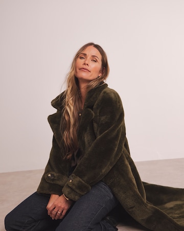 Anthology Khaki Reversible Borg Shealing Coat