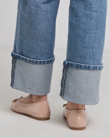 Evar Square Toe Ballerina Shoes - Extra Wide Fit (EEE)