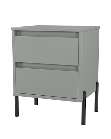 Sloan Ready Assembled 2 Drawer Bedside