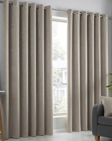 Fusion Strata Light Filtering Eyelet Curtains
