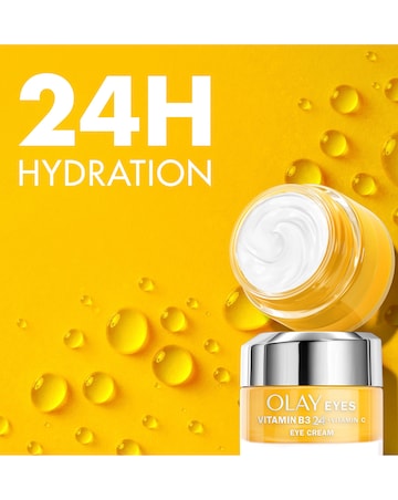 Olay Vitamin B3 24 + Vitamin C Eye Cream For Visibly Brighter Skin, 15ml