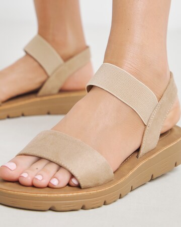 Simply Be Vanya Stretchy Strap Sandals - Extra Wide Fit (EEE)