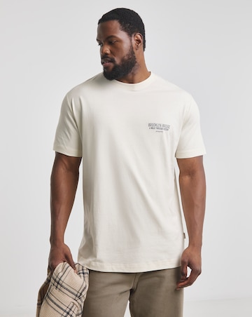 Jack & Jones Brooklyn Back Graphic T-Shirt - Cream