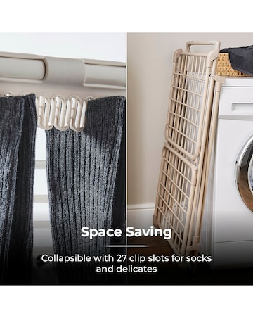 Tower Latte Winged Clothes Airer