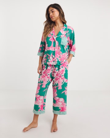 Tropical Button Through Pyjama Set