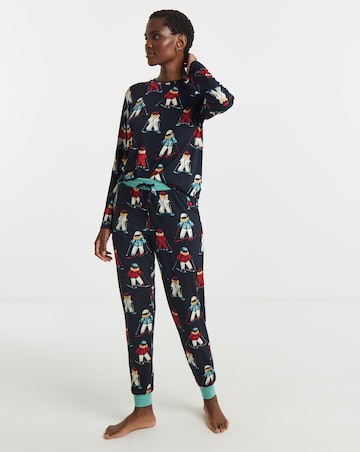 Chelsea Peers Skiing Dog Family Pyjama Set Womens