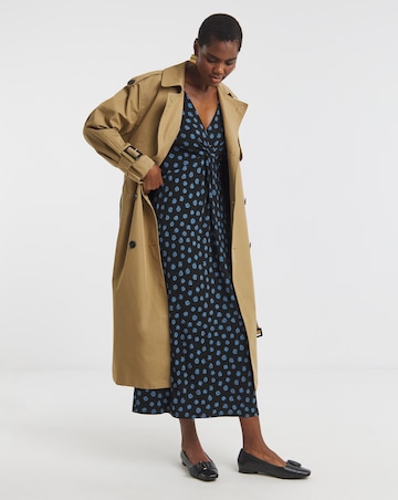 Long Sleeve Twist Front Dress