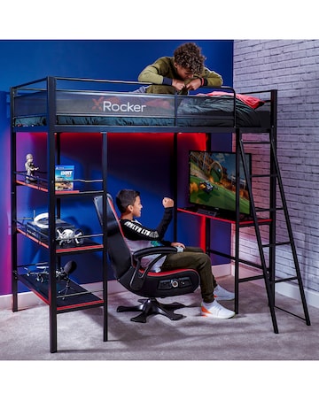 X Rocker Fortress - Gaming Bunk Bed