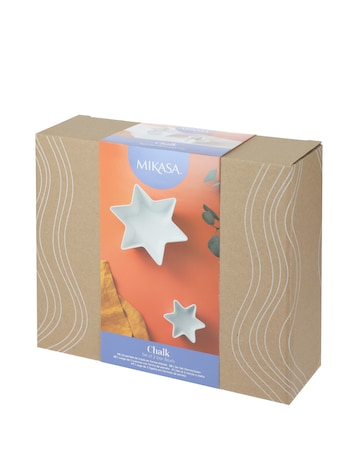 Mikasa Set of 2 Star Bowls