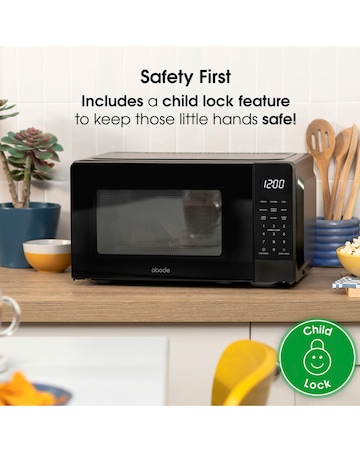 Abode AMT2012B 20L Touch Control Digital Microwave - Black