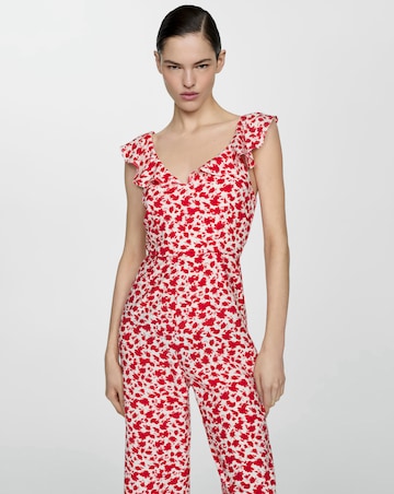 Mango Trinidad Floral Jumpsuit