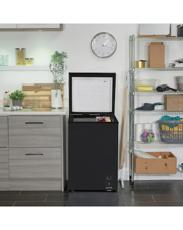 Abode A99CF0E1B Chest Freezer 99L Black + Install