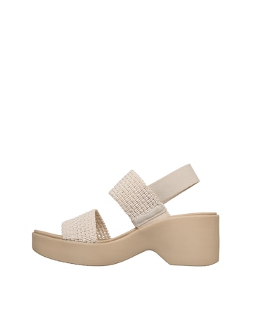 Skechers Cali Day Woven Stretch Foam Off White Sandals - Standard Fit (D)