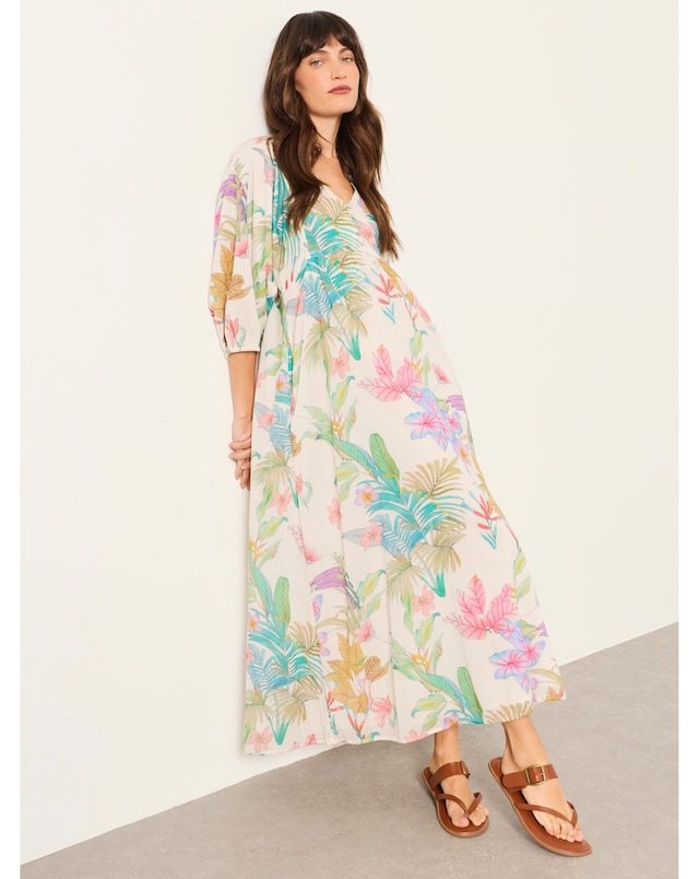 FatFace Rosie Tropical Midi Dress