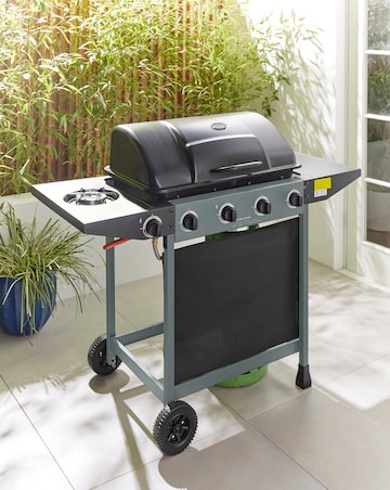 4 Burner Gas BBQ with Side Burner