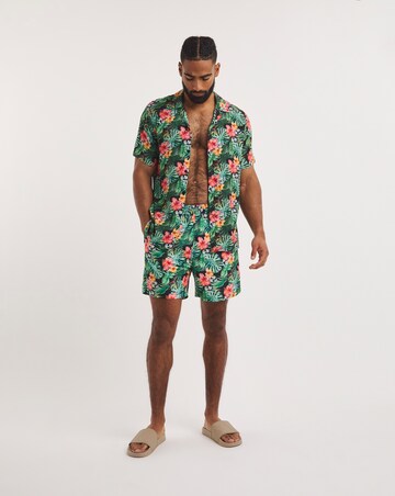 Tropical Print Swim Short