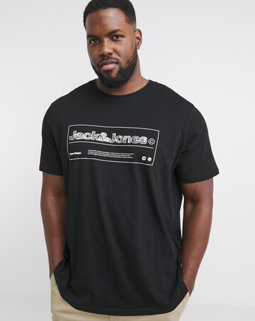 Jack & Jones Alpha Logo T-Shirt - Black