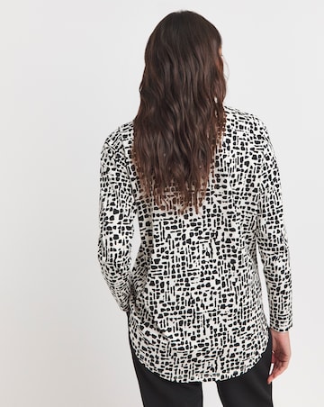 Pure Cotton Longline Long Sleeve Curved Hem