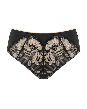 Pour Moi Atelier High Waist Deep Knicker Black/Cosmetic