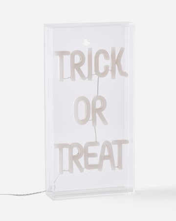 Trick or Treat Neon Sign