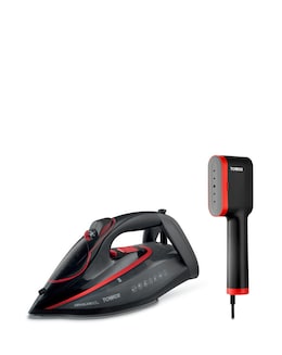 Tower 3100W One Temp Steam Iron + Mini Digital Garment Steamer