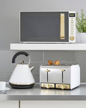 Swan Gatsby 1.7Litre White Kettle