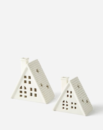 Set of 2 Lit Houses