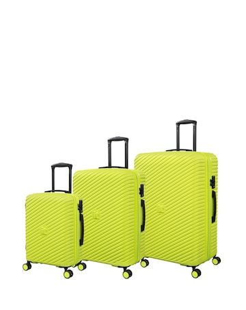 IT Luggage Pleating 3pc Suitcase Set