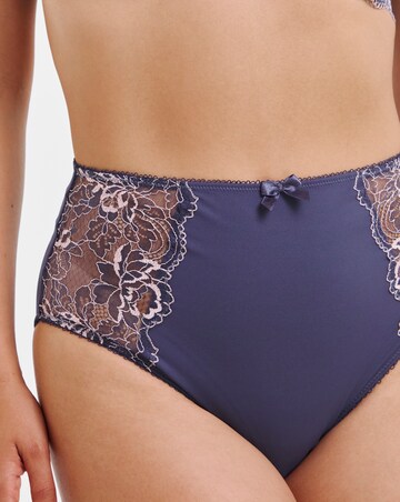 Pretty Secrets 2 Pack Ella Lace Full Brief Knickers - Navy/Pink