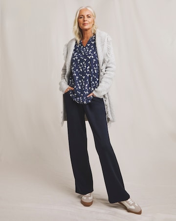 Julipa Notch Neck Pure Cotton Top