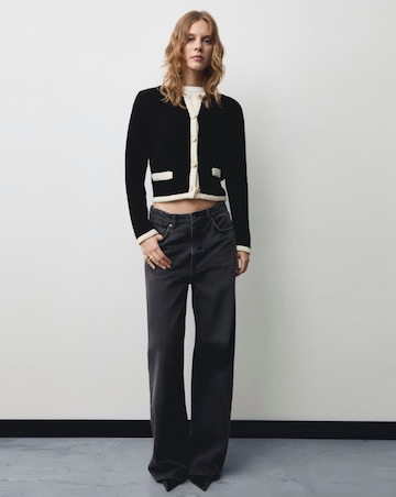 Mango Knitted Button Jacket