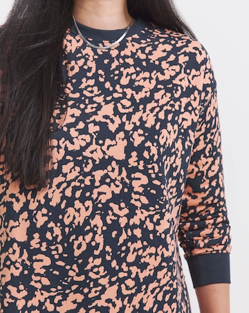 Side Zip Longline Sweatshirt