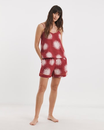 Chelsea Peers Cheesecloth Strappy Cami Top and Shorts Pyjama Set