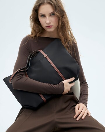 Mango Nylon Shopper Tote Bag