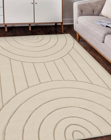 Sara Circles Carved Rug