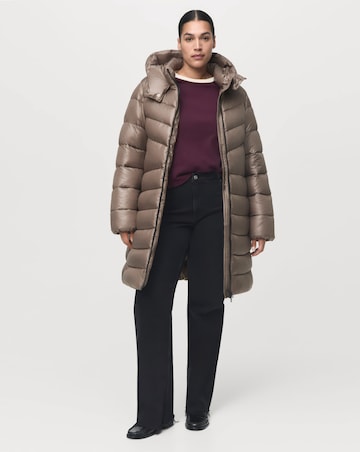 Mango Double Zip Hooded Puffer Coat