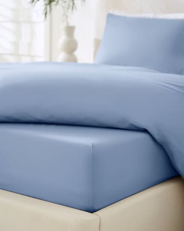Non Iron Plain Dye Extra Deep 38cm Fitted Sheet