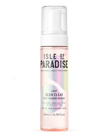 Isle Of Paradise Glow Clear Self Tanning Mousse - Light 200ml