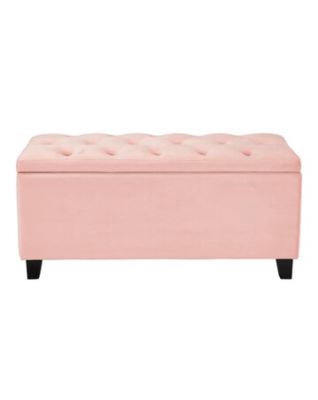 Freya Velvet Storage Ottoman