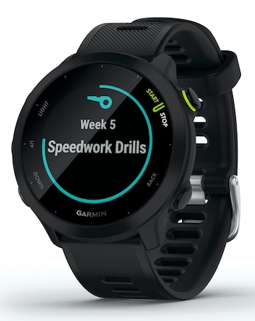 Garmin Forerunner 55 GPS Running Smart Watch - Black