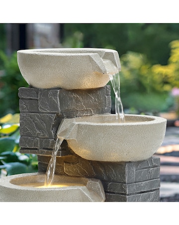 Charles Bentley 4 Tier Cascading Bowls Water Feature