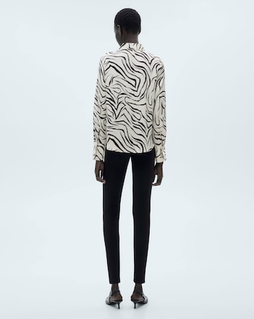 Mango Ideale Zebra Print Shirt