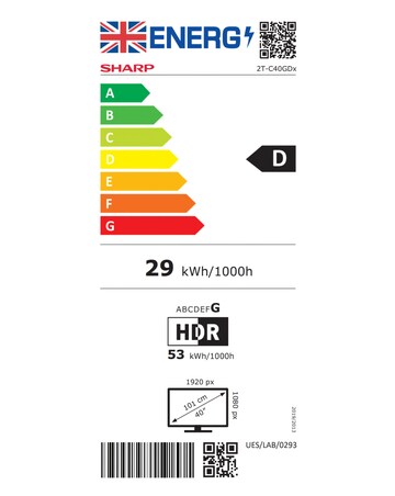 Sharp 2T-C40GD2225K 40in Smart FHD Roku LED TV