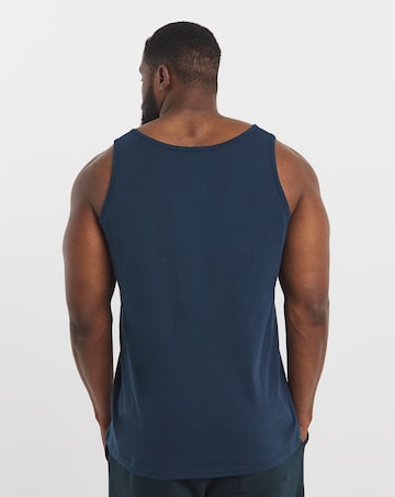 5 Pack Pure Cotton Vests- Navy