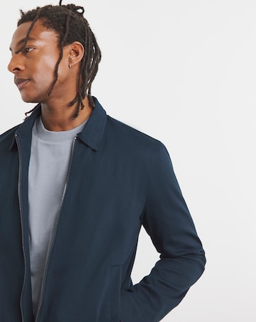 Water Resistant Blue Smart Harrington Jacket