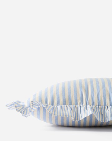 Raleigh Striped Ruffled Cushion