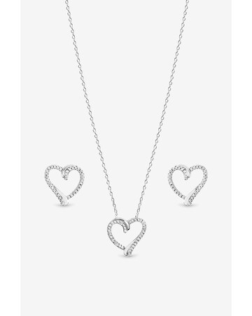 Inicio Pave Open Heart Set - Gift Box