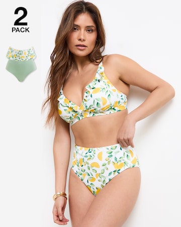 Simply Be Value 2 Pack Bikini Bottoms