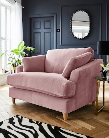 Joanna Hope Tilly Chenille Snuggler Chair